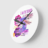 Enneagramm Typ 5 - Ich bin der Denker Runde Wanduhr (Winkel)