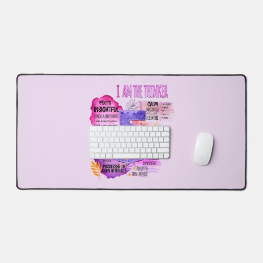 Enneagramm Typ 5 - Ich bin der Denker Schreibtischunterlage (Tastatur & Maus)