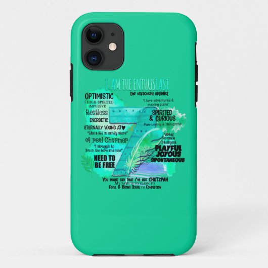 Enneagramm Typ 7 - Ich bin der Enthusiast Case-Mate iPhone Hülle (Rückseite)