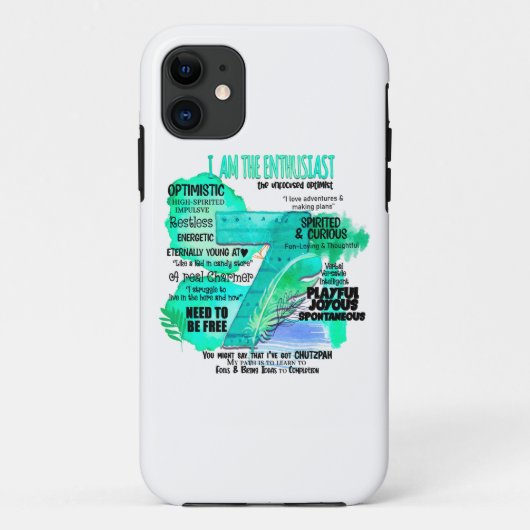 Enneagramm Typ 7 - Ich bin der Enthusiast Case-Mate iPhone Hülle (Rückseite)