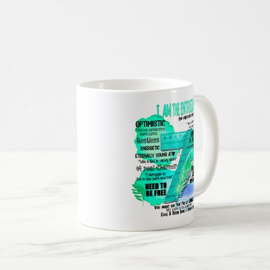 Enneagramm Typ 7 - Ich bin der Enthusiast Kaffeetasse (VorderseiteRechts)