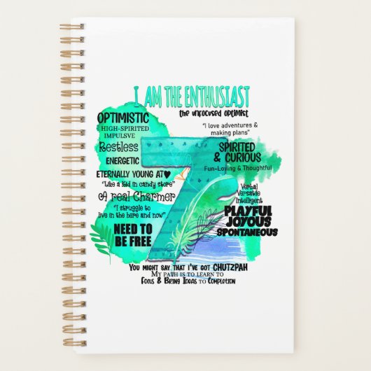 Enneagramm Typ 7 - Ich bin der Enthusiast Planer (Vorderseite)