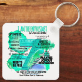 Enneagramm Typ 7 - Ich bin der Enthusiast Schlüsselanhänger (Rückseite)