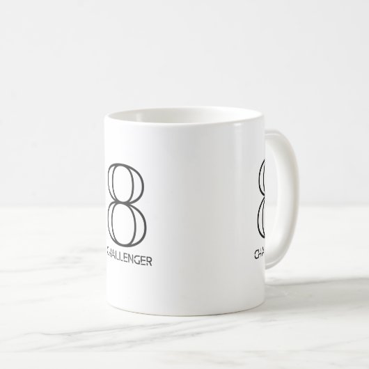 Enneagramm Typ 8 - Die Challenger-Tasse Kaffeetasse (VorderseiteRechts)