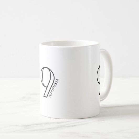 Enneagramm Typ 9 - Die Friedensstifter-Tasse Kaffeetasse (VorderseiteRechts)