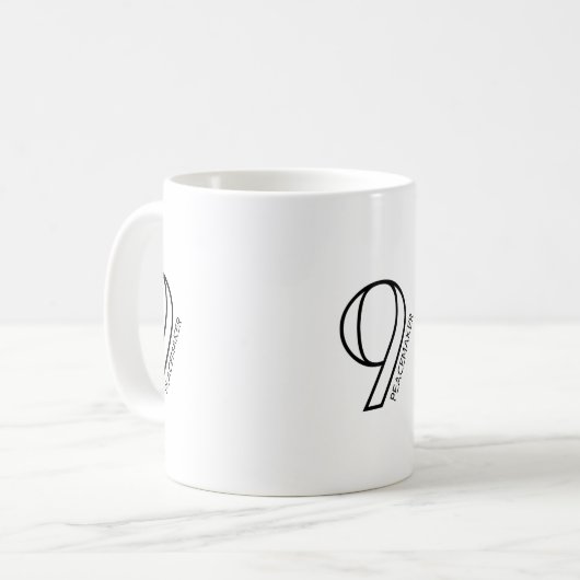 Enneagramm Typ 9 - Die Friedensstifter-Tasse Kaffeetasse (Vorderseite Links)