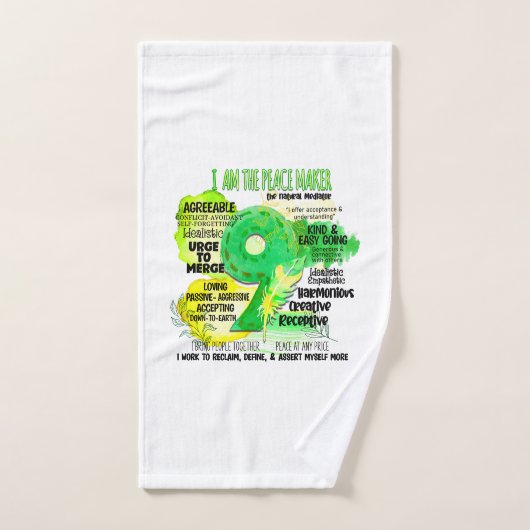 Enneagramm Typ 9 - Ich bin der Friedensstifter Badhandtuch Set (Handtuch)