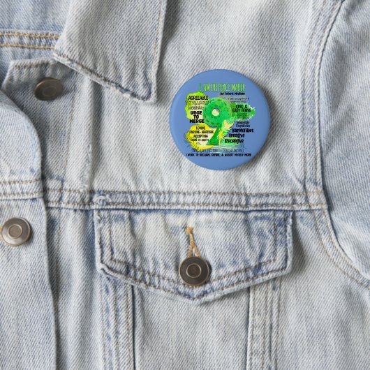 Enneagramm Typ 9 - Ich bin der Friedensstifter Button (Beispiel)