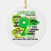 Enneagramm Typ 9 - Ich bin der Friedensstifter Keramik Ornament (Vorne)