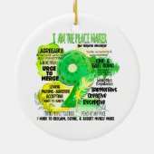 Enneagramm Typ 9 - Ich bin der Friedensstifter Keramik Ornament (Hinten)