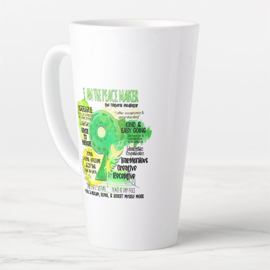 Enneagramm Typ 9 - Ich bin der Friedensstifter Milchtasse (Linke Ecke)