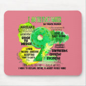 Enneagramm Typ 9 - Ich bin der Friedensstifter Mousepad (Vorne)