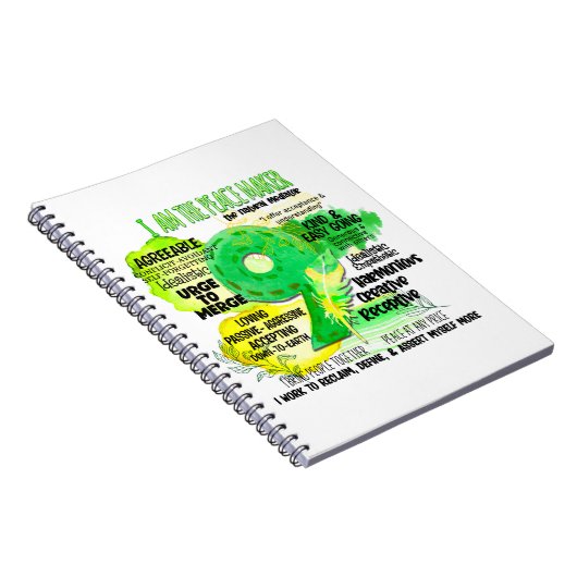 Enneagramm Typ 9 - Ich bin der Friedensstifter Notizblock (Rechte Seite)