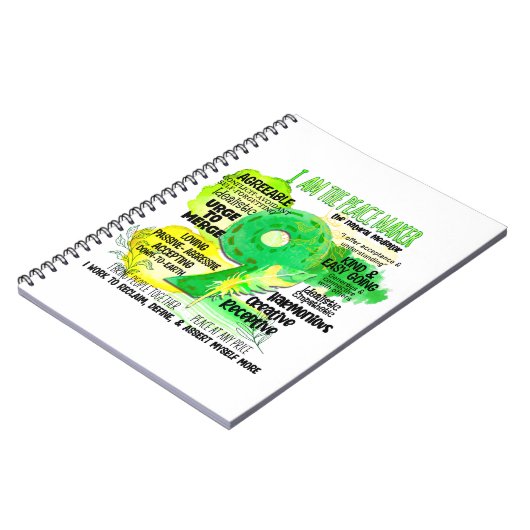 Enneagramm Typ 9 - Ich bin der Friedensstifter Notizblock (Linke Seite)