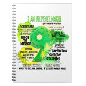 Enneagramm Typ 9 - Ich bin der Friedensstifter Notizblock (Vorderseite)