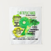 Enneagramm Typ 9 - Ich bin der Friedensstifter Wandteppich (Vorderseite)