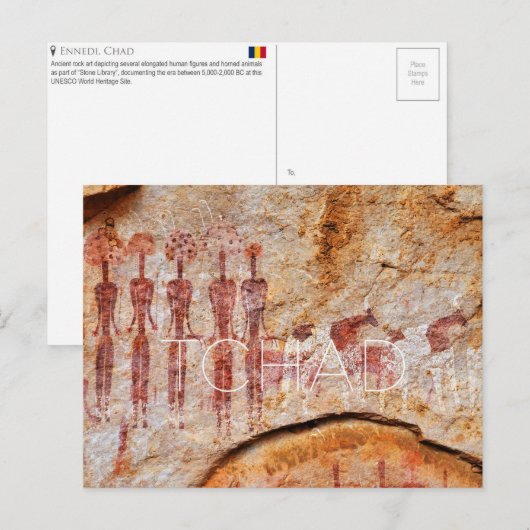 Ennedi, Tschad Reise-Postkarte Postkarte (Vorne/Hinten)