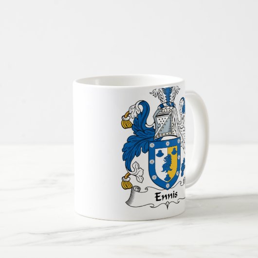 Ennis Familienwappen Kaffeetasse (VorderseiteRechts)