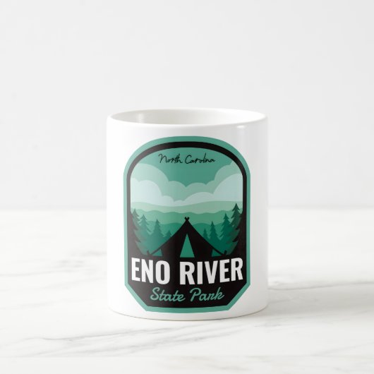 Eno River Staat Park NC Camping Kaffeetasse (Mittel)