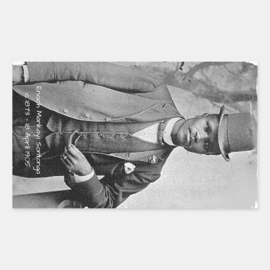 Enoch Mankayi Sontonga Rechteckiger Aufkleber (Vorderseite)