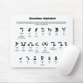 Enochian Alphabet-Diagramm Mousepad (Mit Mouse)