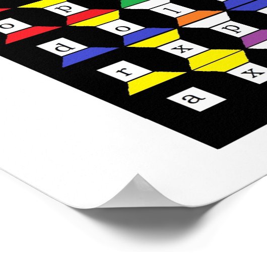 Enochian Earth Tablet Poster (Ecke)