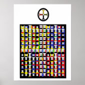 Enochian Earth Tablet Poster (Vorne)