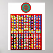 Enochian Fire Tablet Poster (Vorne)