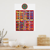 Enochian Fire Tablet Poster (Küche)