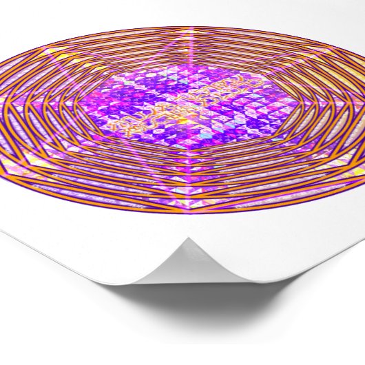 Enochian Sigil aus Quecksilber Poster (Ecke)