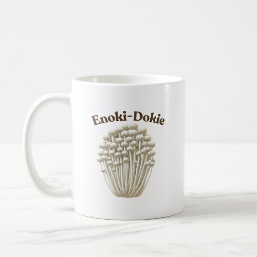 Enoki-Dokie Mushroom-Tasse Kaffeetasse (Links)