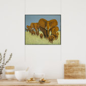 Enorm, aber gekümmert poster (Küche)