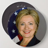 Enorm-groß Hillary Clinton-Knopf Button (Vorne & Hinten)
