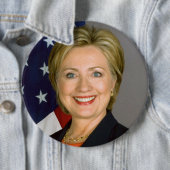 Enorm-groß Hillary Clinton-Knopf Button (Beispiel)