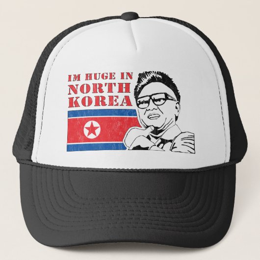 enorm nur in Nordkorea - Kim Jong-il Truckerkappe (Vorderseite)