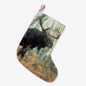 Enorme Elche Kleiner Weihnachtsstrumpf (Vorderansicht (hängend))