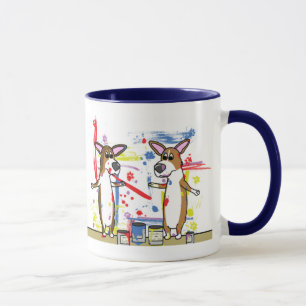 Enorme Farben-Verwirrungcorgi-Tasse Tasse