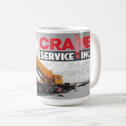 Enorme Kran-Tasse Kaffeetasse (VorderseiteRechts)