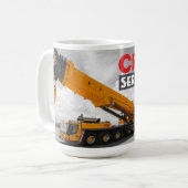 Enorme Kran-Tasse Kaffeetasse (Vorderseite Links)