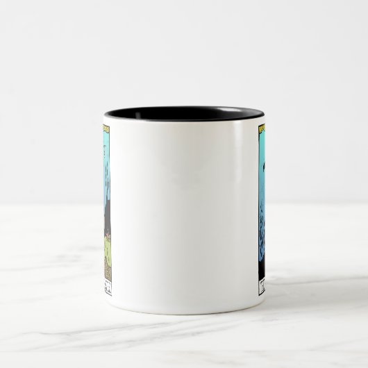 Enorme Manatis-Tasse Zweifarbige Tasse (Mittel)