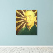 (Enormer) großartiger Meister Yip Mann-Porträt Leinwanddruck (Insitu (Holzboden))