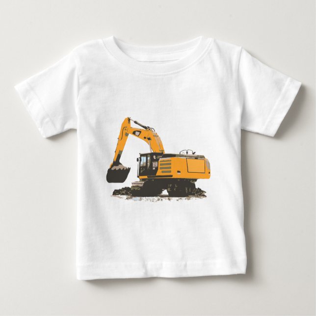 Enormer Schmutz-Bagger Baby T-shirt (Vorderseite)