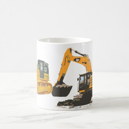 Enormer Schmutz-Bagger Kaffeetasse (Mittel)