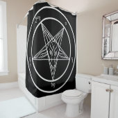 Enormes 6' x6 Baphomet Fahne Duschvorhang (Beispiel)