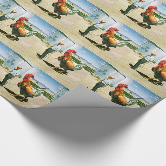 Enormes Hahn-Packpapier Geschenkpapier (Ecke)