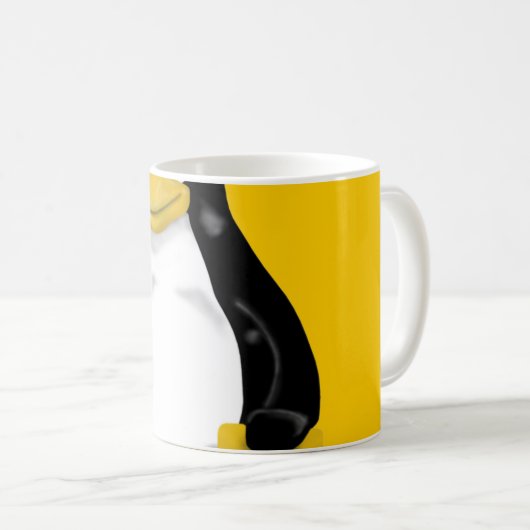 ENORMES LINUX TUX KAFFEETASSE (VorderseiteRechts)
