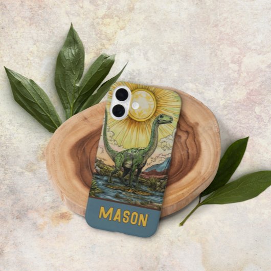 Enormous Green Dinosaurier Illustration Case-Mate iPhone Hülle