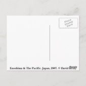 Enoshima und der Pazifik Postkarte (Rückseite)