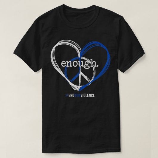 Enough End Gun Gewalt T-Shirt (Design vorne)