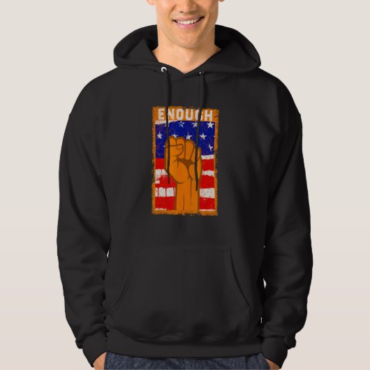 Enough End Gun Violence Protect Our Children Orang Hoodie (Vorderseite)